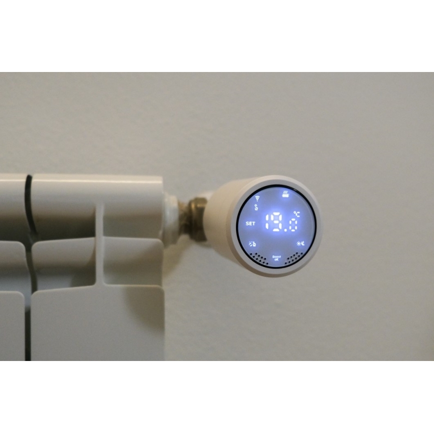 Immax NEO 07732C - Komplet 4x termostatske glave + BRIDGE PRO v3 2xAA/3V Wi-Fi Tuya