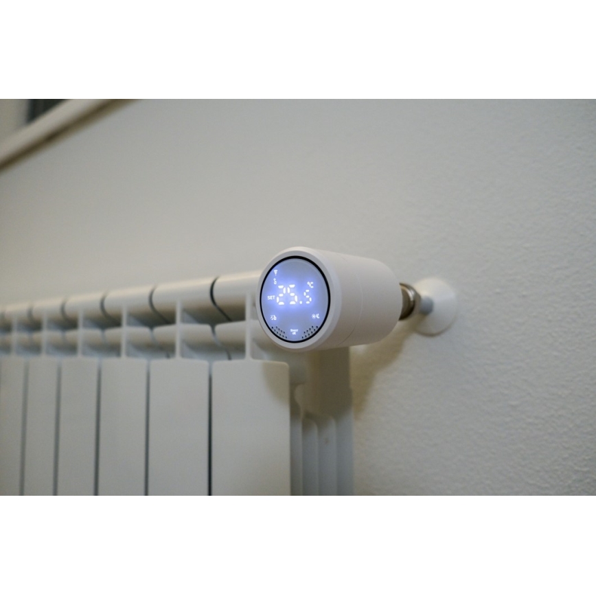 Immax NEO 07732C - Komplet 4x termostatske glave + BRIDGE PRO v3 2xAA/3V Wi-Fi Tuya