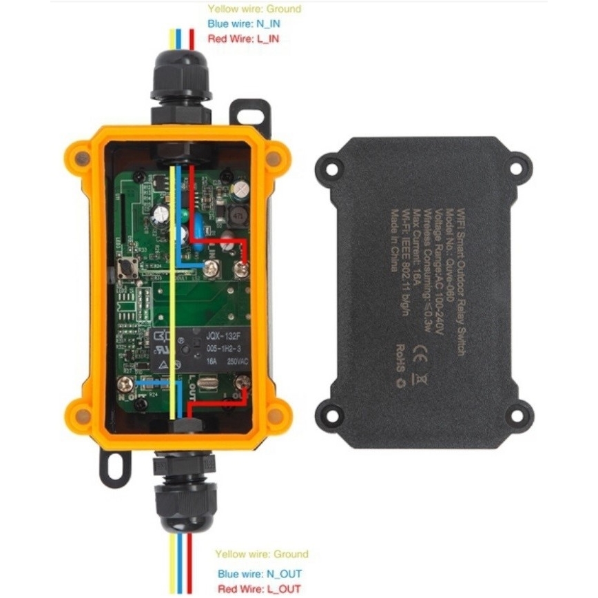 Immax NEO 07746L - Pametni spoljni prekidač NEO LITE 3680W/230V/16A IP68 Wi-Fi Tuya