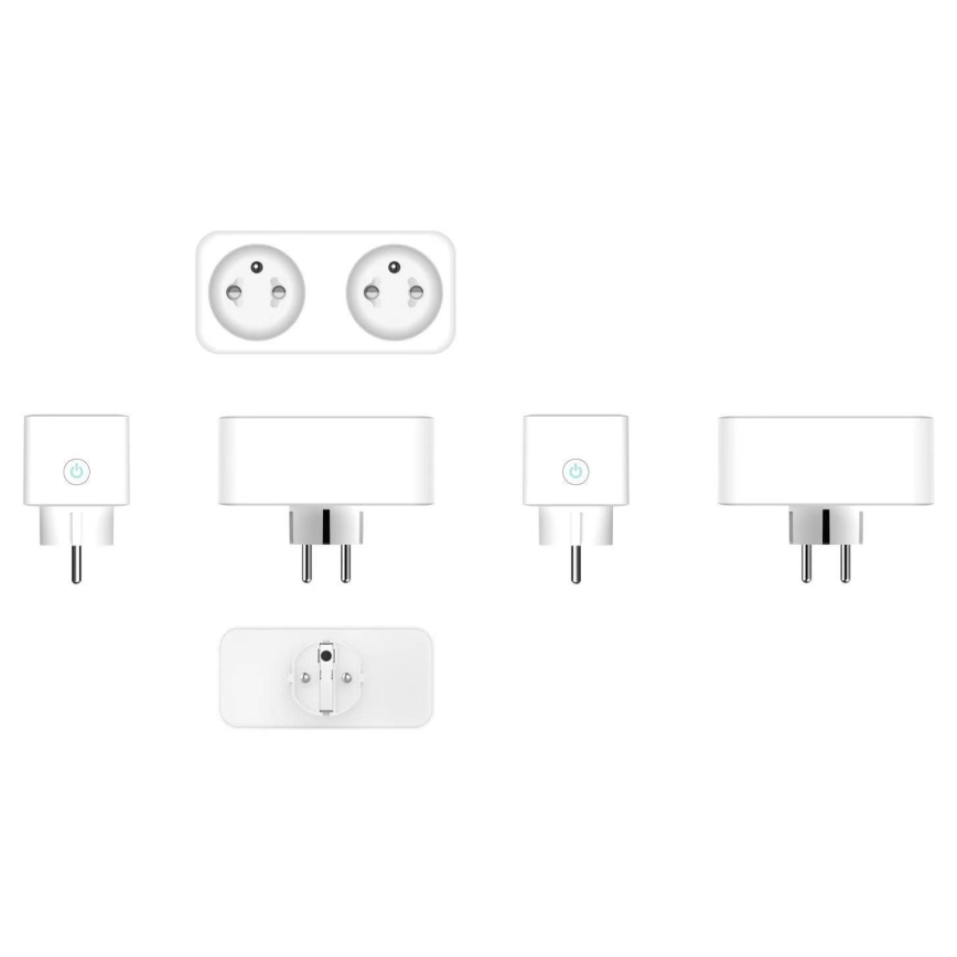 Immax NEO 07751L - Pametna razdelna utičnica NEO LITE 2x16A/230V Wi-Fi Tuya