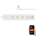 Immax NEO 07771L- Produžni kabl NEO LITE Smart 4AC+3xUSB+1xUSB C Wi-Fi Tuya