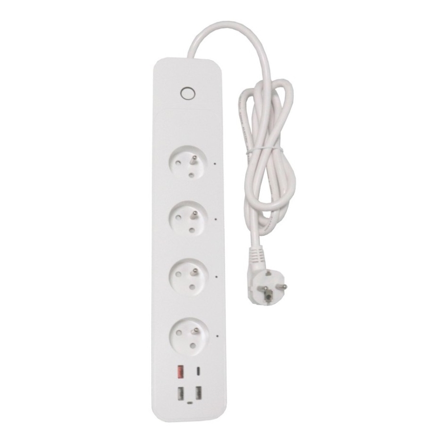 Immax NEO 07771L- Produžni kabl NEO LITE Smart 4AC+3xUSB+1xUSB C Wi-Fi Tuya