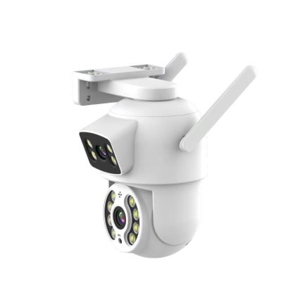 Immax NEO 07783L - Pametna spoljašnja kamera sa senzorom DOUBLE 355° P/T 2x2MP IP65 Wi-Fi Tuya