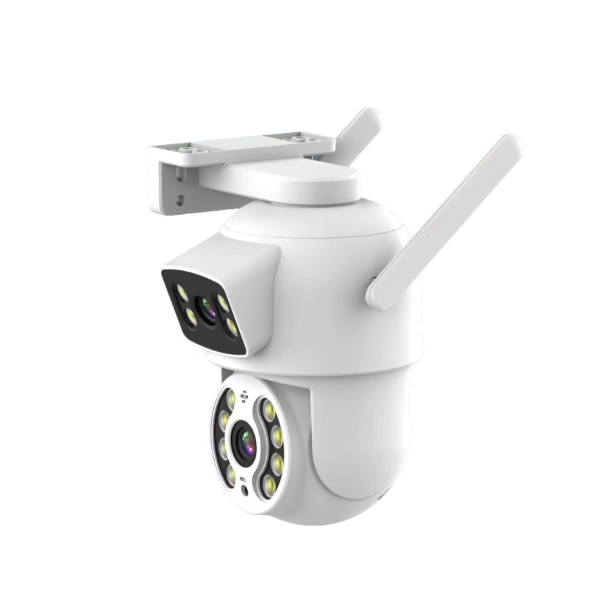 Immax NEO 07783L - Pametna spoljašnja kamera sa senzorom DOUBLE 355° P/T 2x2MP IP65 Wi-Fi Tuya
