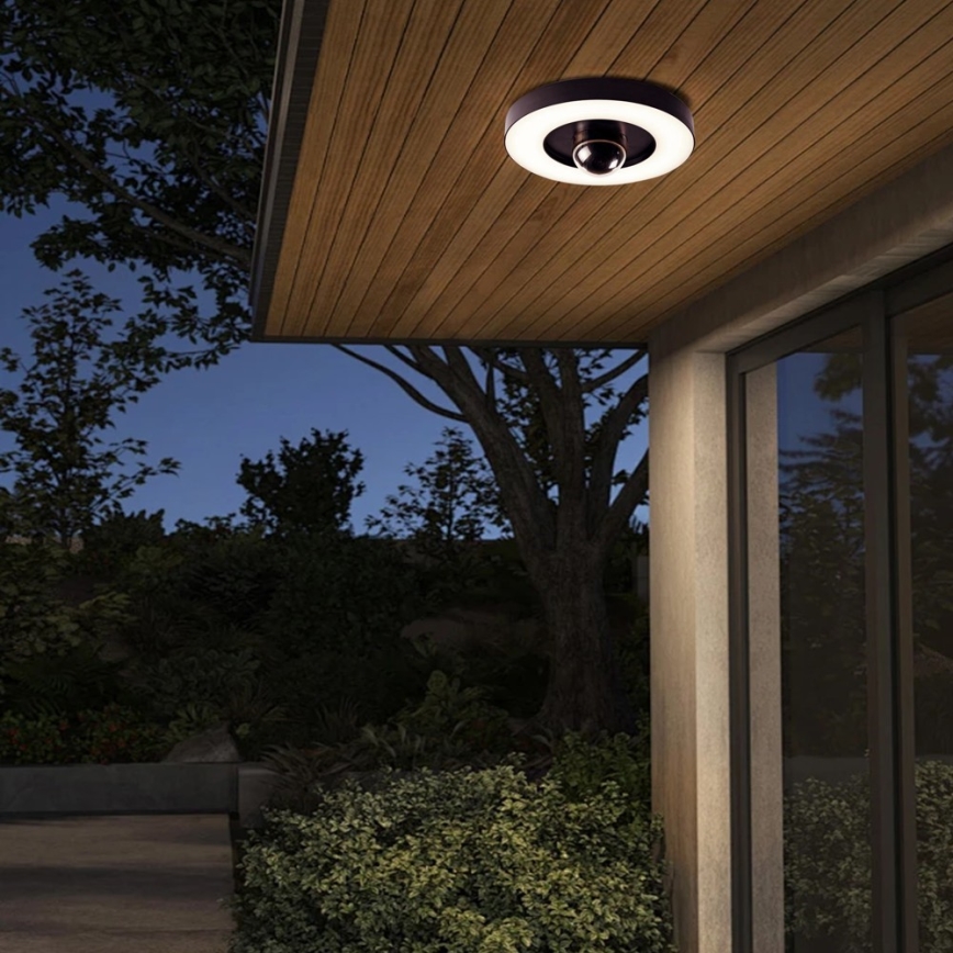 Immax NEO 07792L - LED pametna spoljna kamera sa svetlom RING 22W/230V IP44 Wi-Fi Tuya