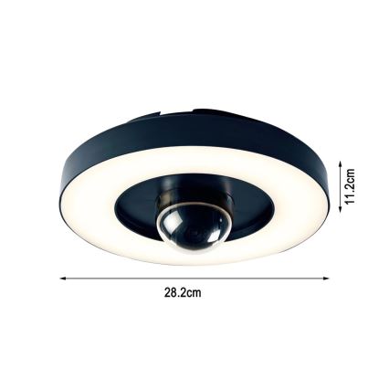 Immax NEO 07792L - LED pametna spoljna kamera sa svetlom RING 22W/230V IP44 Wi-Fi Tuya