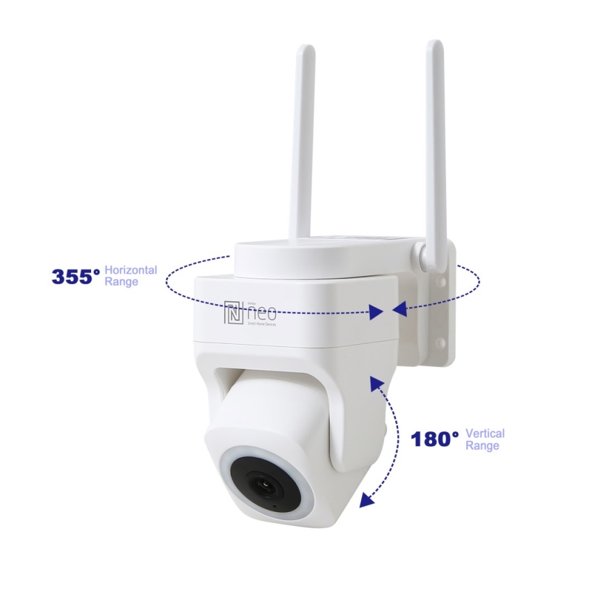 Immax NEO 07793L - Pametna spoljašnja kamera sa CUBE senzorom 4MP 5V IP65 Wi‑Fi Tuya