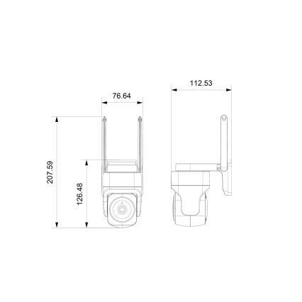 Immax NEO 07793L - Pametna spoljašnja kamera sa CUBE senzorom 4MP 5V IP65 Wi‑Fi Tuya