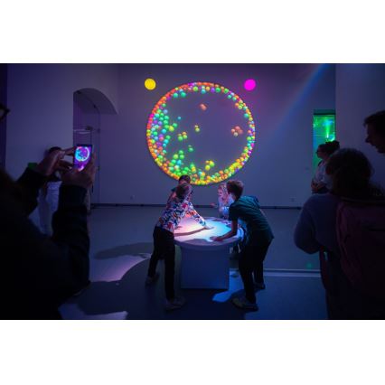Immax NEO 07794CDO - Komplet od 3 prigušive LED sijalice RGB+CCT E27/14W/230V 2700K-6500K Tuya Wi-Fi + daljinski upravljač