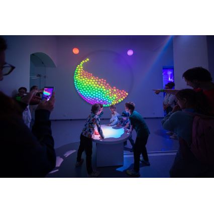 Immax NEO 07794CDO - Komplet od 3 prigušive LED sijalice RGB+CCT E27/14W/230V 2700K-6500K Tuya Wi-Fi + daljinski upravljač