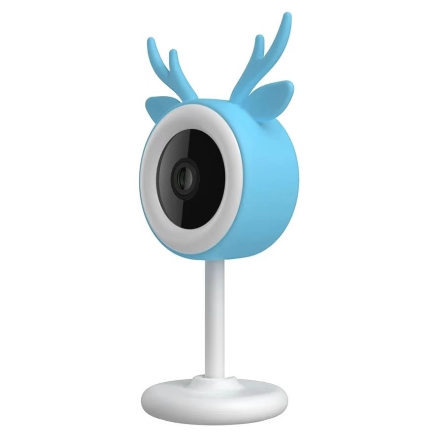 Immax NEO 07797L - Pametan punjivi dečji monitor 5V Wi-Fi Tuya plavi