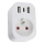 Immax NEO 07799L - Pametna višestruka utičnica 16A/230V + 2xUSB+1xUSB C Wi-Fi Tuya