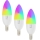 Immax NEO 07808C - Komplet 3x LED RGB+CCT prigušiva sijalica E14/4,8W/230V Wi-Fi Tuya