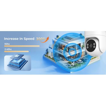 Immax NEO 07819L - Pametna spoljašnja kamera sa 4 MP senzorom, 5V, IP65, Tuya Wi-FI