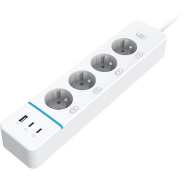 Immax NEO 07821L - Pametni produžni kabl NEO LITE 4x AC utičnice + 1x USB + 2x USB‑C Tuya Wi‑Fi