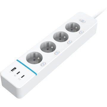 Immax NEO 07821L - Produžni kabl NEO LITE Smart 4AC+1xUSB+2xUSB-C Wi-Fi