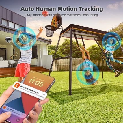 Immax NEO 07825L - Pametna spoljna kupolasta kamera sa senzorom 5 MP 230 V IP66 TUYA Wi-Fi