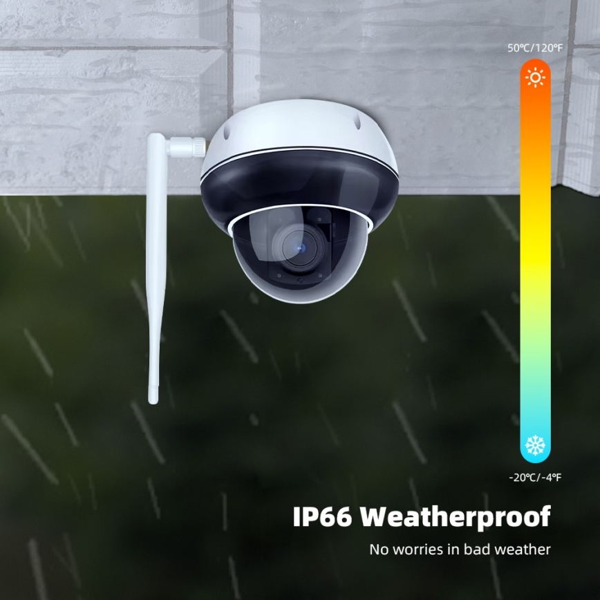 Immax NEO 07825L - Pametna spoljna kupolasta kamera sa senzorom 5 MP 230 V IP66 TUYA Wi-Fi
