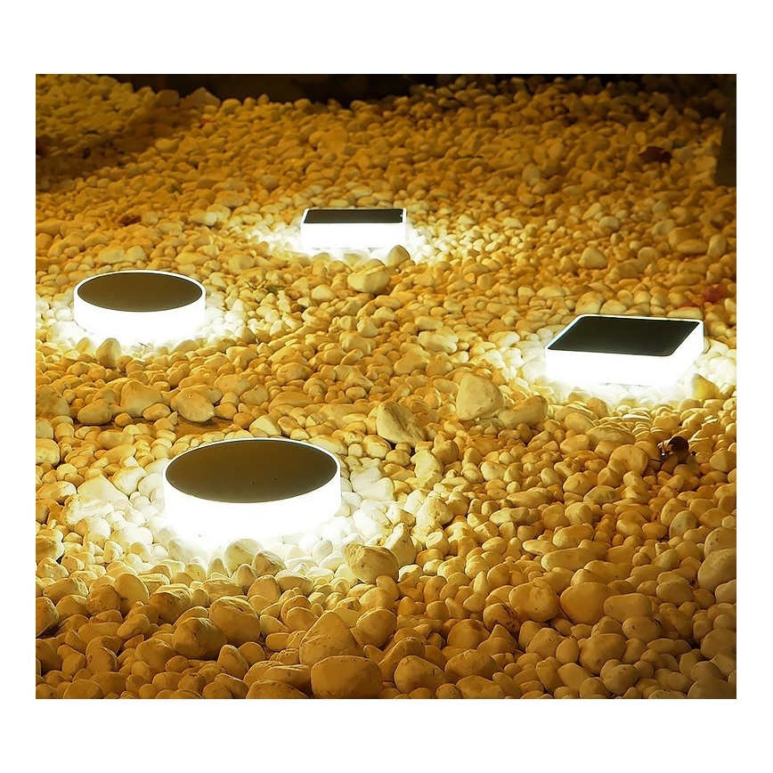 Immax NEO 07910L - RGB LED prigušiva solarna svetiljka sa senzorom NEO LITE LED/1W/5V, okrugla, IP54, Tuya, 1300 mAh