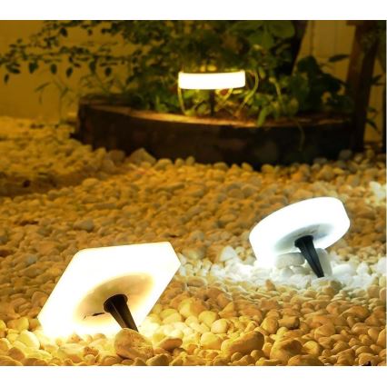 Immax NEO 07910L - RGB LED prigušiva solarna svetiljka sa senzorom NEO LITE LED/1W/5V, okrugla, IP54, Tuya, 1300 mAh