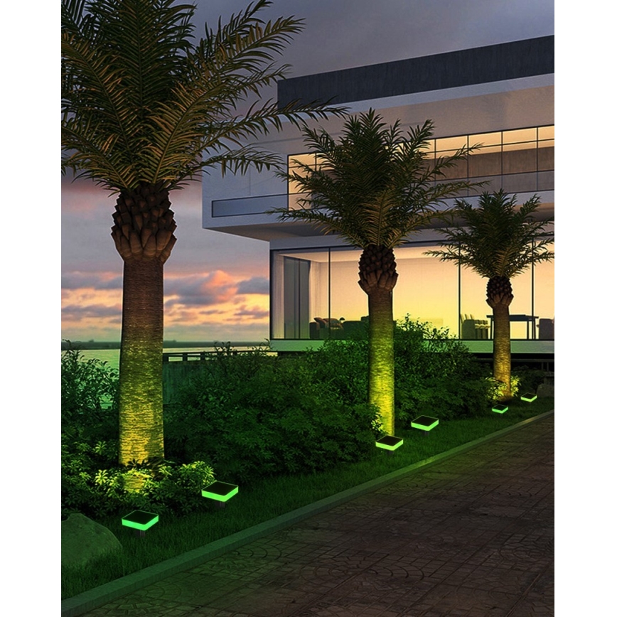 Immax NEO 07911L - LED RGB prigušiva solarno svetlo sa senzorom NEO LITE LED/1W/5V četvrtasto IP54 Tuya 1300 mAh