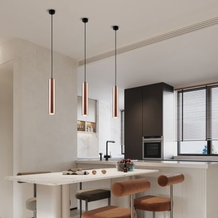 Immax NEO 08306L - Luster na sajli PUNTO 1xGU10/9W/230V ružičasto zlato