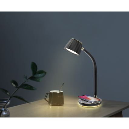 Immax NEO 08996L - LED prigušiva stona lampa sa bežičnim punjenjem PERLA LED/1,5W + LED/6W/230V 3800-4300K