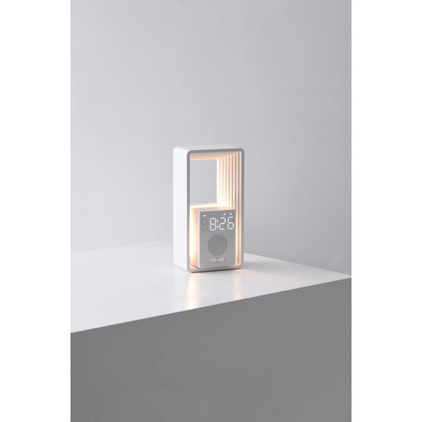 Immax NEO 09113L - LED stona lampa sa budilnikom i mogućnošću punjenja CALM LED/3,5W/5V