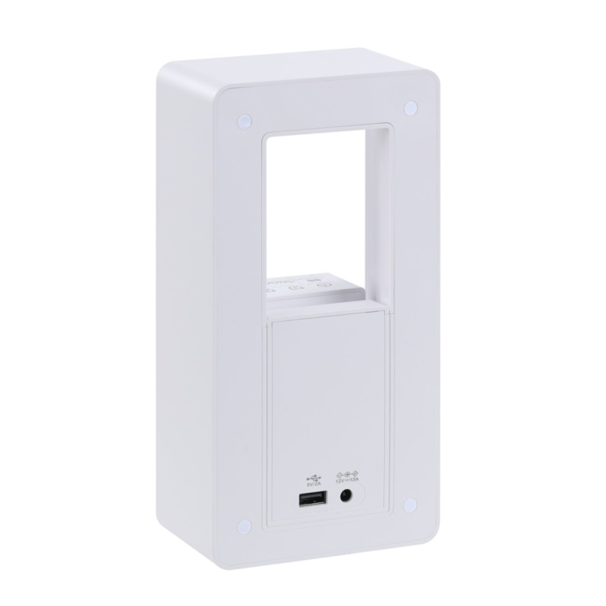 Immax NEO 09113L - LED stona lampa sa budilnikom i mogućnošću punjenja CALM LED/3,5W/5V