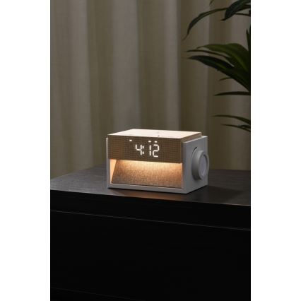 Immax NEO 09114L - LED stona lampa sa budilnikom i punjenjem CALM LED/1,2W/5V