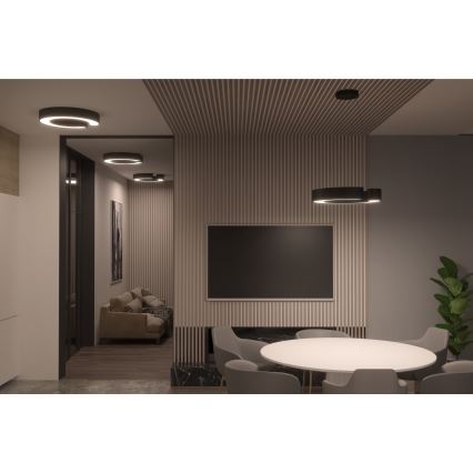 Immax NEO 7133 - LED SMART prigušiva stropna svetiljka C-oblik LED/52W/230V + daljinski upravljač 60 cm Tuya ZigBee