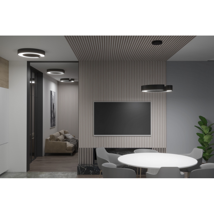 Immax NEO 7133 - LED SMART prigušiva stropna svetiljka C-oblik LED/52W/230V + daljinski upravljač 60 cm Tuya ZigBee