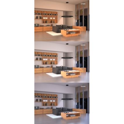 Immax NEO 7134 - LED SMART prigušiva lampa na sajli u obliku slova C LED/43W/230V + daljinsko upravljanje 60 cm Tuya ZigBee