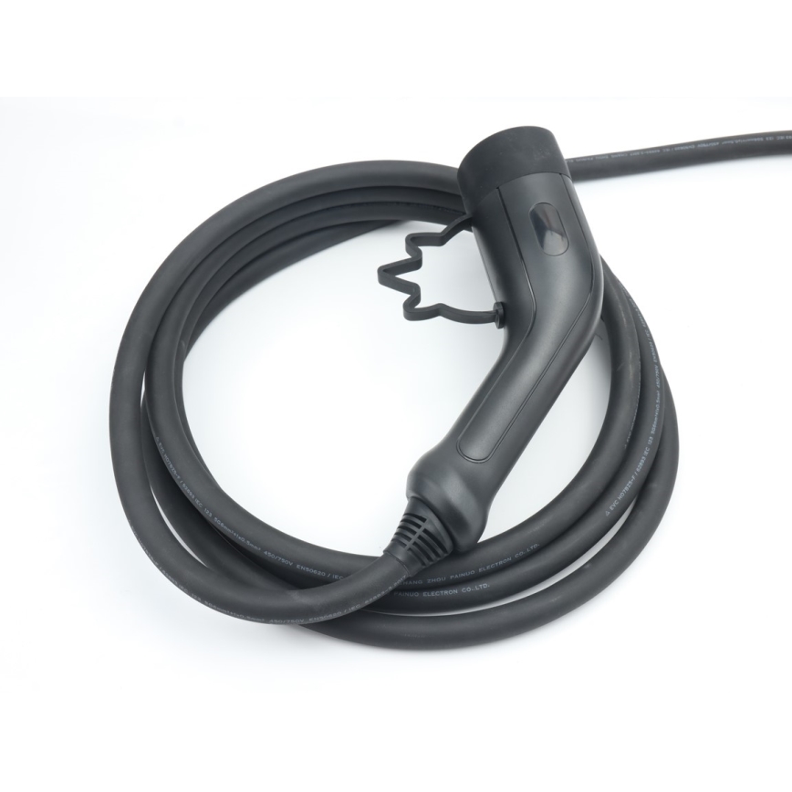 Immax - Prenosna EV stanica za punjenje električnih vozila AC Type 2 16A/380V 11kW + utikač 230V 5m Wi-Fi Tuya