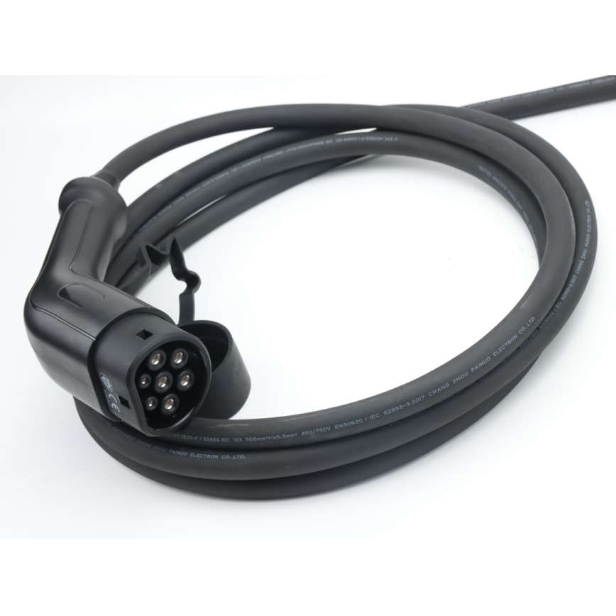 Immax - Prenosna EV stanica za punjenje električnih vozila AC Type 2 16A/380V 11kW + utikač 230V 5m Wi-Fi Tuya