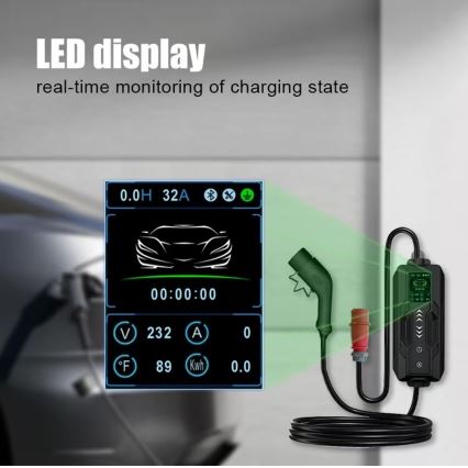 Immax - Prenosiva putna EV punjačka stanica za električne automobile AC Type 2 32A/380V 22kW 5m + futrola