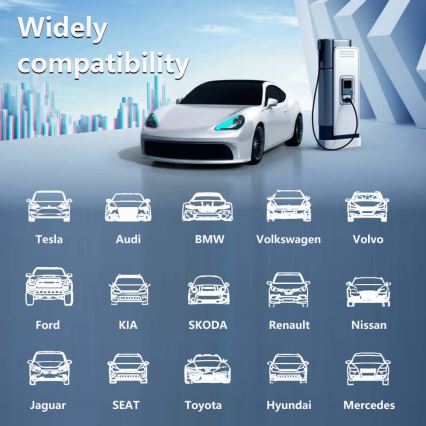 Immax - Prenosiva putna EV punjačka stanica za električne automobile AC Type 2 32A/380V 22kW 5m + futrola