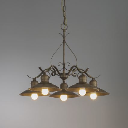INCANTI 02-761 - Luster na lancu LENA 5xE27/42W/230V