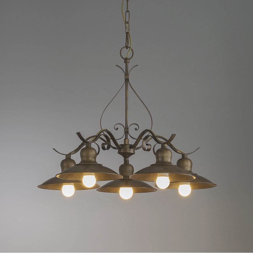 INCANTI 02-761 - Luster na lancu LENA 5xE27/42W/230V