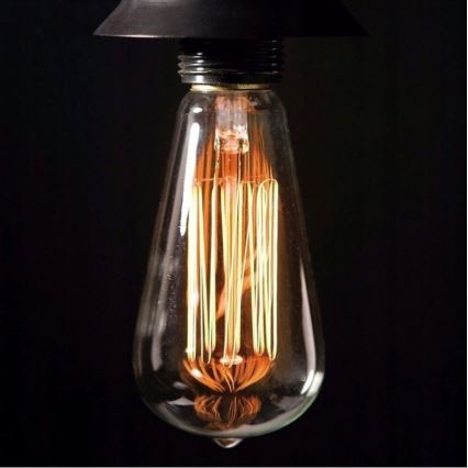 Industrijska dekorativna prigušiva sijalica SELEBY ST64 E27/40W/230V 2200K