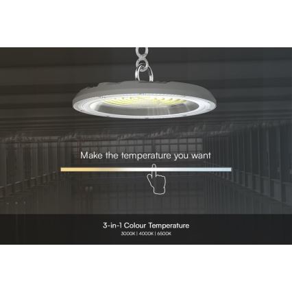 Industrijska High Bay LED svetiljka/150W/230V 3000/4000/6500K IP65 prečnik 27,7 cm