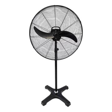 Industrijski ventilator na stalku 115W/230V, prečnik 66 cm, crne boje