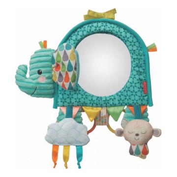Infantino - Viseći igraći panel sa aktivnostima i ogledalom, motiv slona