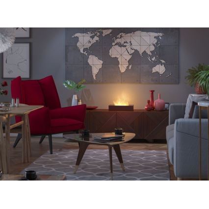 InFire - BIO kamin 8x40 cm 3 kW crna