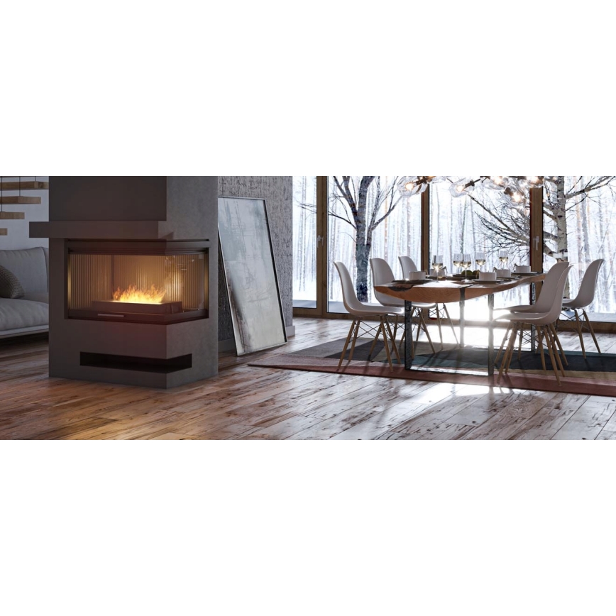 InFire - BIO kamin 8x50 cm 3kW crna