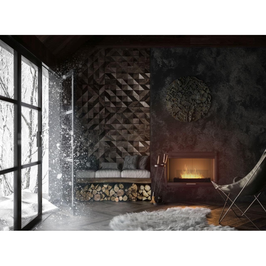 InFire - BIO kamin 8x60 cm 3kW crne boje