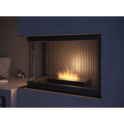 InFire - biokamin 8x60 cm, 3 kW, crne boje