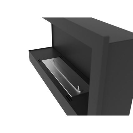 InFire - Crni ugaoni BIO kamin 45x90 cm 3kW