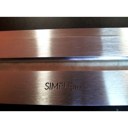 InFire - Ugaoni bio kamin 45x120 cm, 3 kW, crni