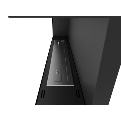 InFire - Ugaoni BIO kamin 45x120 cm 3kW crni
